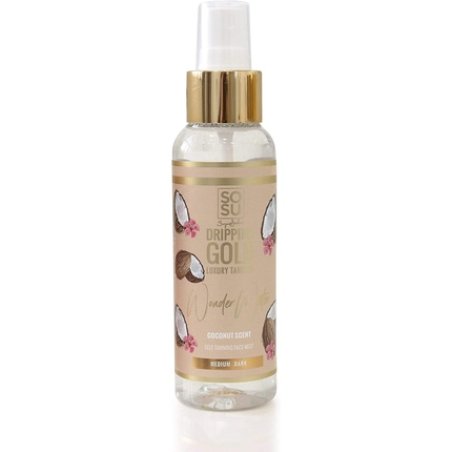 SoSu By SJ Dripping Gold Coconut Scent Wonder Water Medium/Dark Self-Tanning Facial Mist