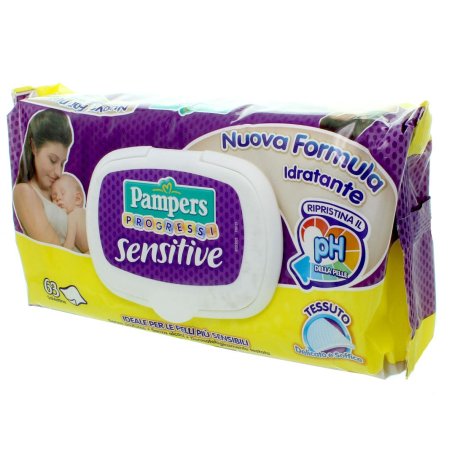 Pampers Progressi Sensitive Wipes - 63 Pieces