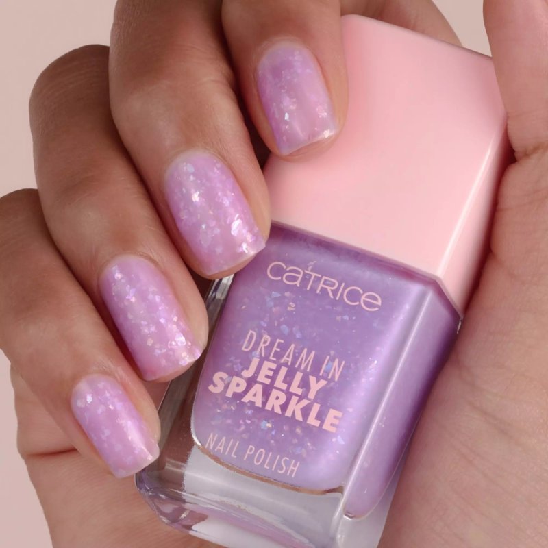 CATRICE Dream In Jelly Sparkle nail polish 10.5 ml Purple Glitter