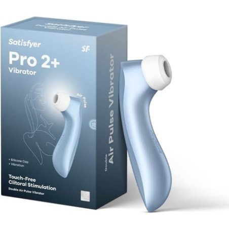 Satisfyer Pro 2 Plus Blue Vibrator & Clitoral Stimulation for Women