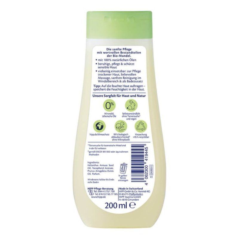 HiPP DA90311 baby body oil 200 ml