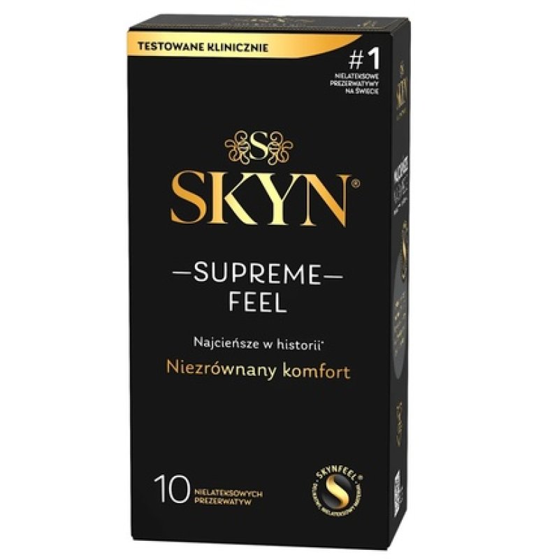 Supreme Feel Thin Non-Latex Condoms - 10 Pieces