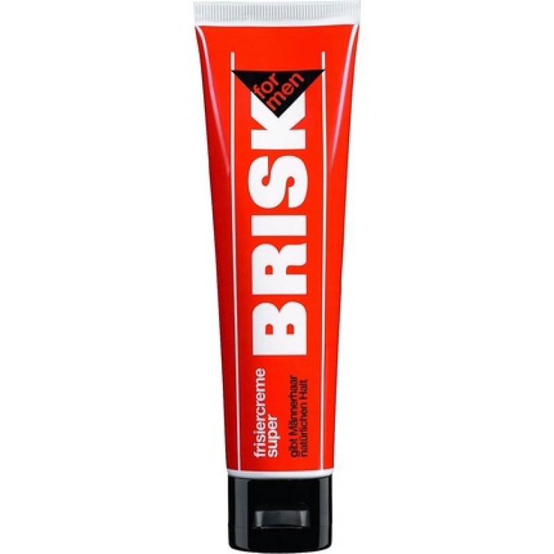 BRISK Hairdressing Cream Super Hair Styling Cream with Male and Herbal Scent 100ml Tube