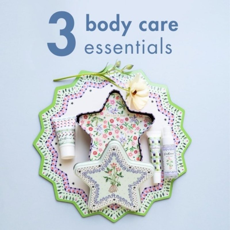 Cath Kidston Roots & Raindrops Feel Like A Star Tin Body Wash 30ml