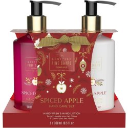 Scottish Fine Soaps Spiced Apple 2024 Hand Care Set 300ml - Pack of 2