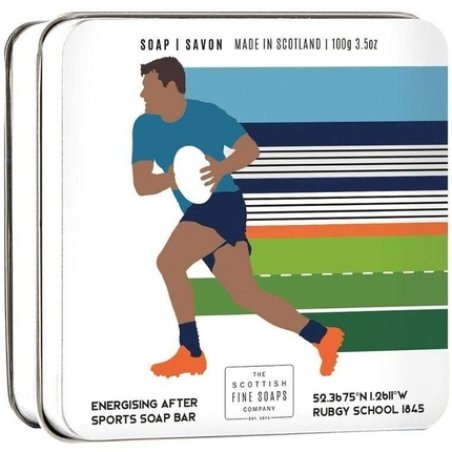 Scottish Fine Soaps Rugby Themed 100g Tinned Soap Bar