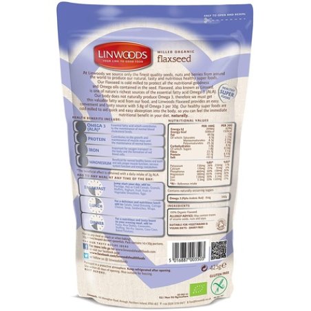 Linwoods Organic Milled Flaxseed 425g