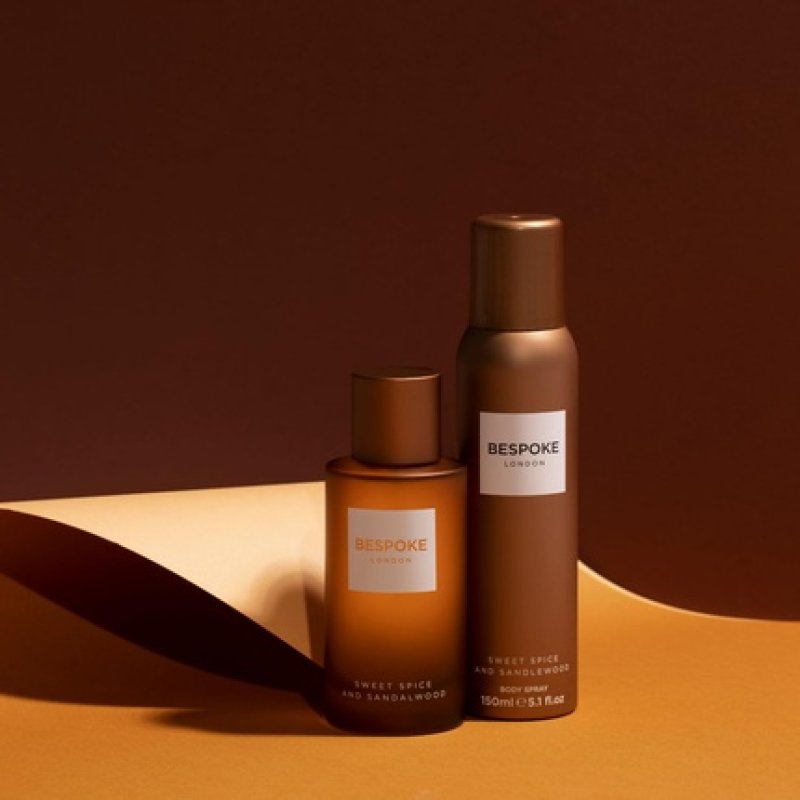 Bespoke Men's Sweet Spice and Sandalwood Body Spray for Men 150ml