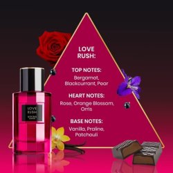 Aoura London Love Rush Eau De Parfum Perfume for Women 100ml