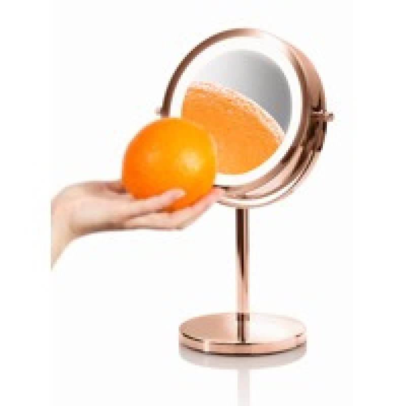 Rio MMST makeup mirror Freestanding Oval Rose gold