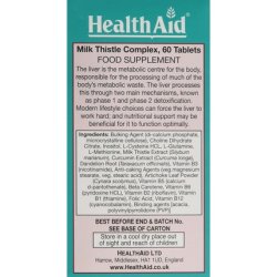 HealthAid Milk Thistle Complex 60 Vegetarian Tablets