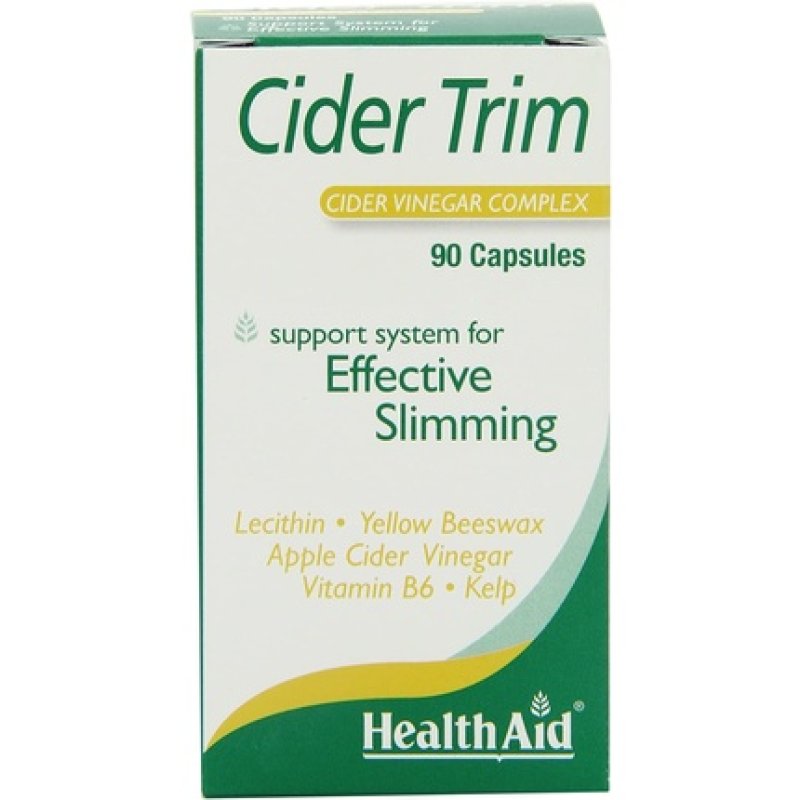 Healthaid Cider Trim - Lecithin, Apple Cider Vinegar - 90 Capsules
