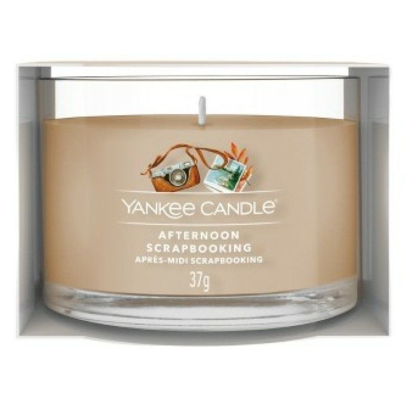 Yankee Candle 1760991E wax candle Round Amber, Apple, Bergamot, CEDAR, Eucalyptus, Ginger, Leather, Lemon, Musk,
