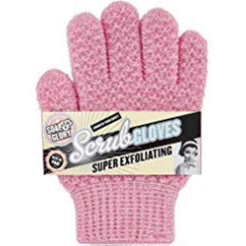 Soap and Glory Super Exfoliating Scrub Gloves - One Size