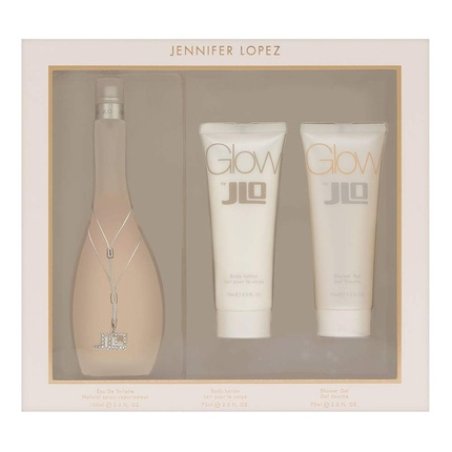 Glow by Jennifer Lopez Gift Set Eau De Toilette Spray Body Lotion Shower Gel