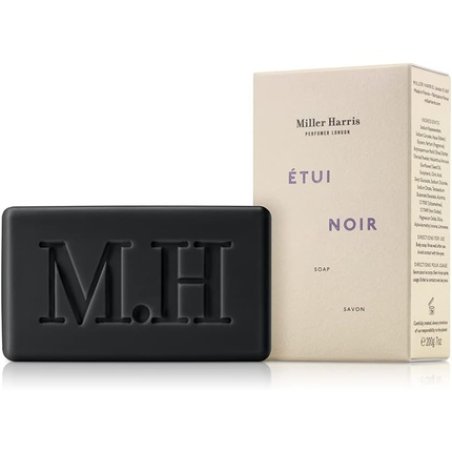 Miller Harris Etui Noir Soap with Coconut Oil, Shea Butter and Vitamin E Luxury Soap Bar 200g