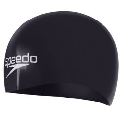 Speedo Fastskin Swimming Rubber Cap - Black, Size Medium