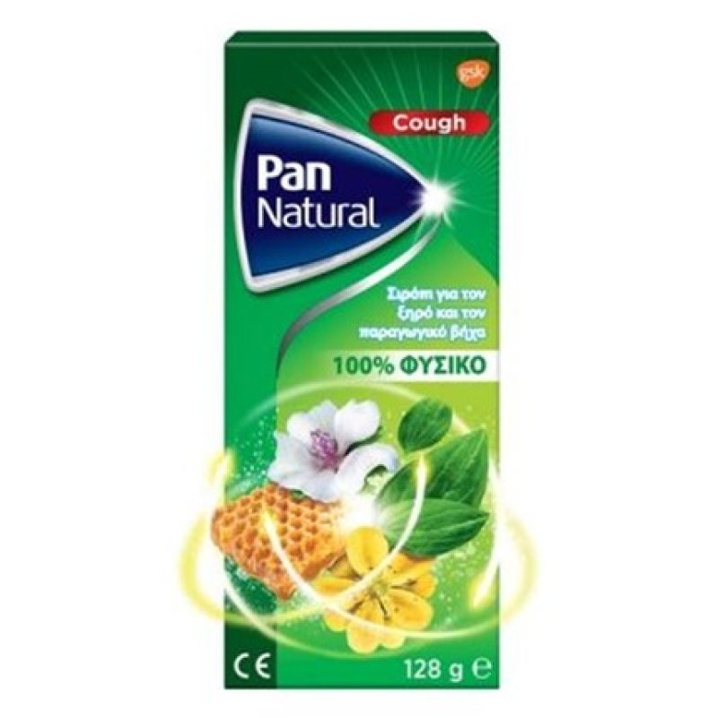 Panacalm Pan Natural Cough Syrup For Dry & Productive Cough With Honey And Herbal Extracts - 128 Grams