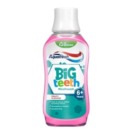 Aquafresh Big Teeth Mouthwash - Oral Care for Kids - Fruit Flavored