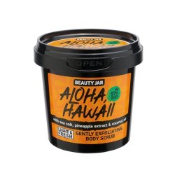 Beauty Jar Aloha Hawaii Gently Exfoliating Body Scrub 7.05 Oz (200g) with Sea Salt, Pineapple Extract, and Coconut Oil