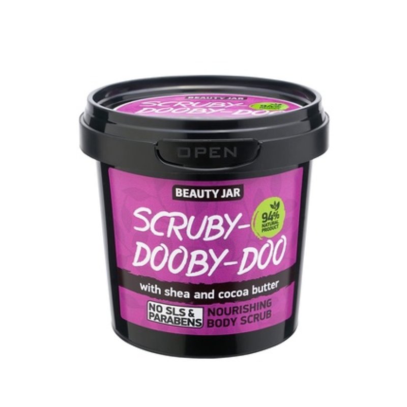 Beauty Jar Scruby-Doooby-Doo Body Scrub 7.05oz 200g - Exfoliating, Moisturizing, and Skin-Nourishing with Shea and