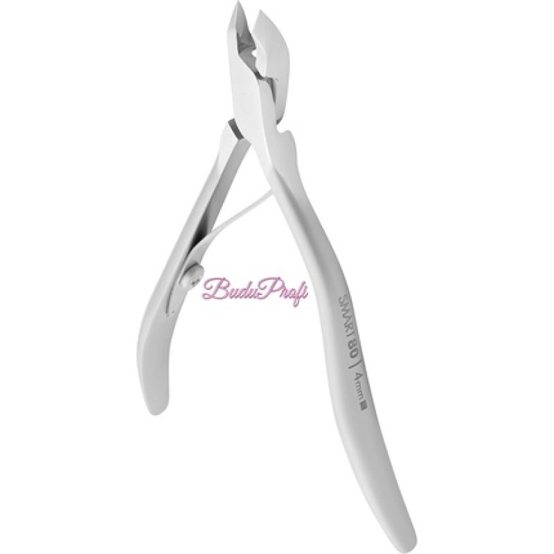 Staleks Pro NS-80-4 Professional 4mm Spring Cuticle Cutter Pliers Stainless Steel Manual Sharpening
