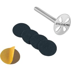 Staleks Pododisc 10mm Pedicure with 5 White File Refills 180 Grit Professional
