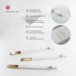 Apriori White Gold Medium Premium Toothbrush