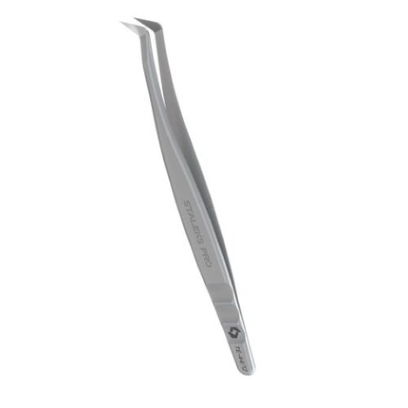 Staleks Professional Eyelash Tweezers Expert 44 Type 12 L-Shaped
