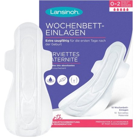 Lansinoh Postpartum Pads Extra Absorbent & Breathable - Pack of 10
