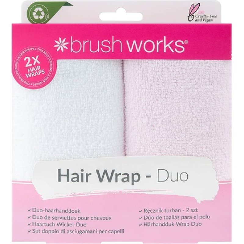 Brushworks Hair Towels - Pack of 2