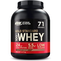 Optimum Nutrition Gold Standard Whey Muscle Building and Recovery Protein Powder Chocolate Hazelnut 71 Servings 2.27kg