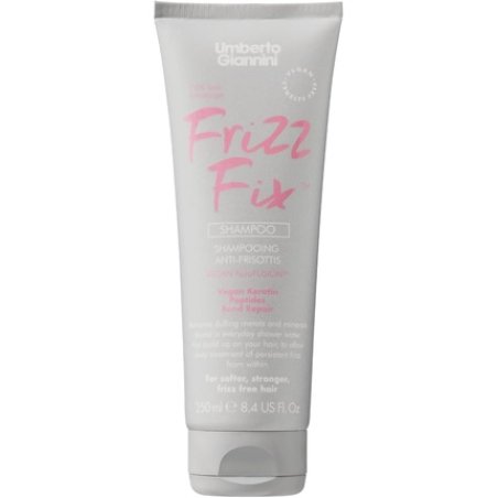 Umberto Giannini Frizz Fix Shampoo for Dry & Damaged Hair with Vegan Keratin Bond Repair 250ml