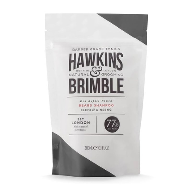 Hawkins & Brimble Beard Shampoo Refill Pouch 10.1 fl oz