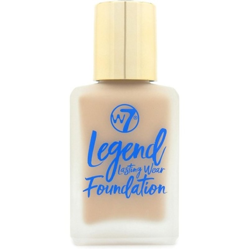W7 Legend Creamy Liquid Foundation for Poreless Semi-Matte Medium Coverage 28ml Fresh Beige
