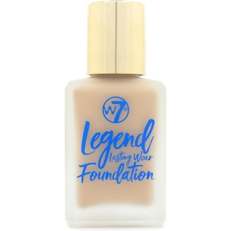 W7 Legend Creamy Liquid Foundation for Poreless Semi-Matte Medium Coverage 28ml Fresh Beige