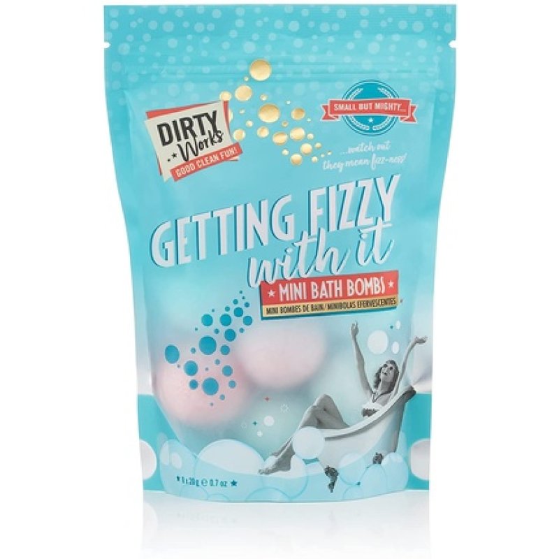 Dirty Works Getting Fizzy With It Mini Bath Bombs 8 x 20g Vegan Bath Fizzers 160g