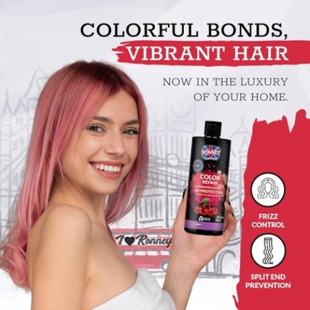 Ronney Shampoo for Coloured Hair with Cherry Extract - Professional Hair Colour