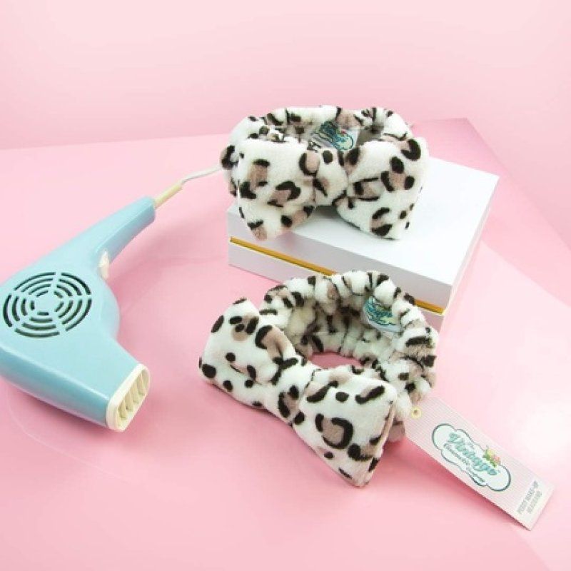 STOCKINK1-The Vintage Cosmetic Company Peggy Makeup Headband Leopard Print