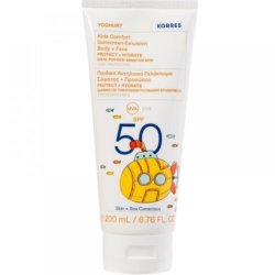 Korres Yoghurt Kids Comfort Sunscreen Emulsion Body & Face SPF 50 200ml