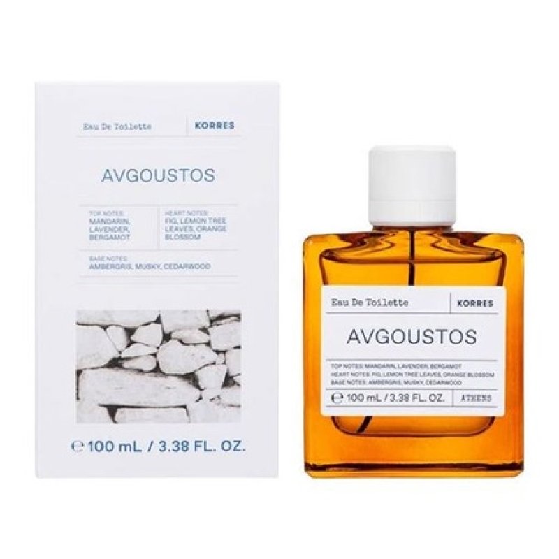Korres Avgoustos Eau De Toilette Unisex Fragrance 100ml