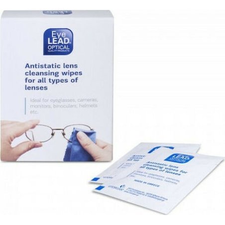 Eyelead Antistatic Lens Cleansing Wipes For All Types Of Lenses - 10 Pieces
