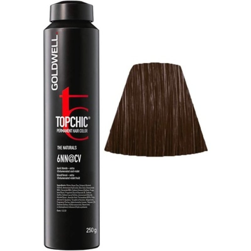 Goldwell Topchic 6NN Dark Blonde Cool Violet Hair Color 250g