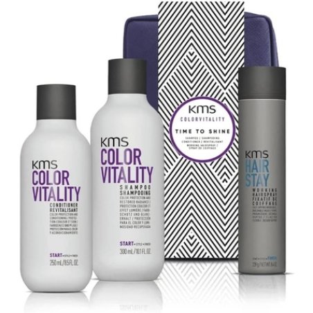 KMS Colorvitality Shampoo Conditioner and Hair Stay Working Hairspray