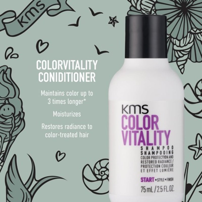 KMS Color Vitality Travel Set with Shampoo and Conditioner 75ml