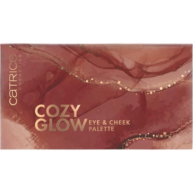 Catrice Cozy Glow Eye & Cheek Palette Rouge Palette 6 Colors Long-Lasting Shimmering Matte Vegan Perfume Alcohol