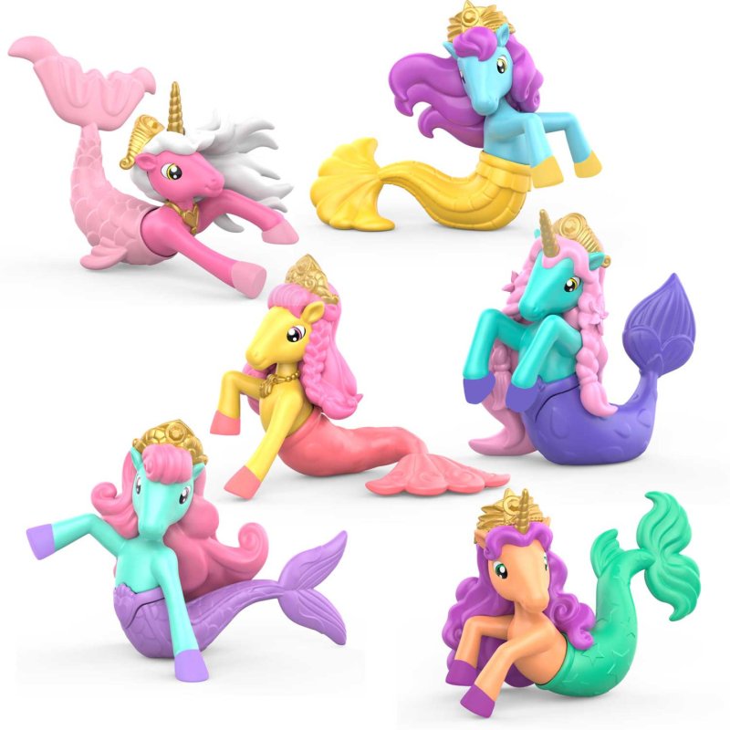 INKEE GALUPY MERMAID Mermaid Bath Bomb with Surprise, Kids Bath Bomb in Shell Shape with Mermaid Figures & Cotton Candy