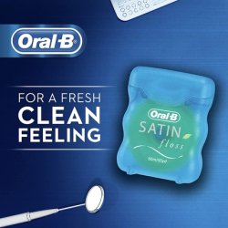 Oral B Satin Dental Floss 25m Mint