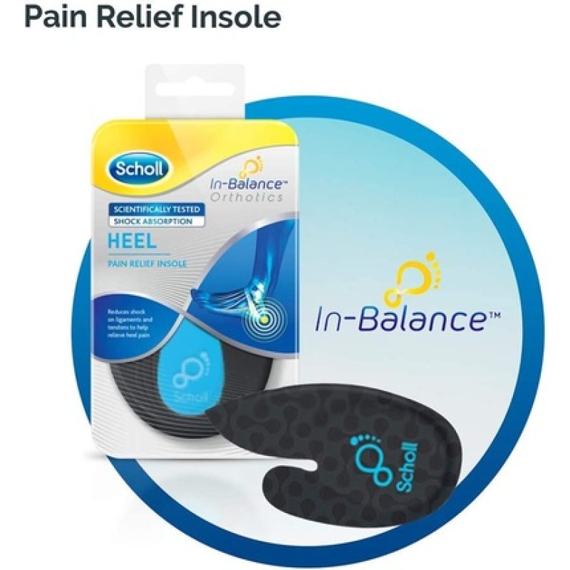 Scholl Orthotic Insole Heel and Ankle Large UK Size 9-11