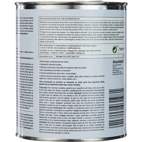 Rust-Oleum 4081403 Chalky Finish Anthracite 750 Ml Bruguer Painting, Anthracite, 25